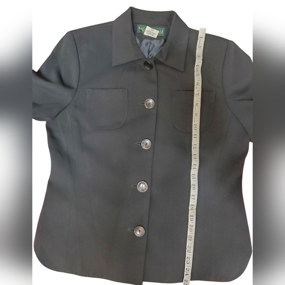 Women's Black Button-Up Jacket - Picture 7 of 7